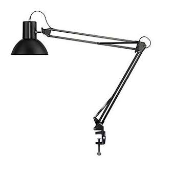 Lampe led E27sur pince+ socle double bras articlulé 80 cm SUCCESS 80 noir|Kos Lighting-LEU400093579