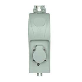 Boîtier illum. LIGHTBOX + 1 PC NF + 1 Disj diff 16A-30mA + T4 mm² - Gris|Seifel-SEI48951
