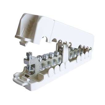 Répartiteur de terre dénud. Alu 8 dérivations|Michaud-MIHED002