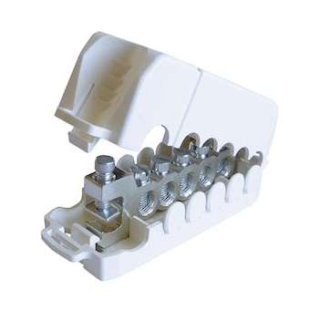 Répartiteur de terre dénud. Alu 5 dérivations|Michaud-MIHED001