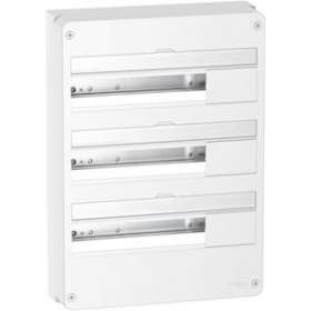 Resi9 - Coffret en saillie Blanc (RAL 9003)- 3 rangées de 18 modules|Schneider Electric-SCHR9H18403