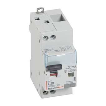 Disj. diff monobloc DX³6000 10kA arrivée haute/départ bas vis U+N 20A typeF 30mA|Legrand-LEG410856