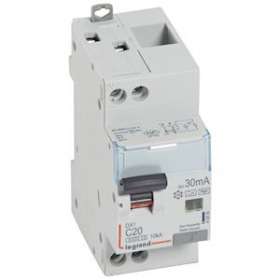 Disj. diff monobloc DX³6000 10kA arrivée haute/départ bas vis U+N 20A typeF 30mA|Legrand-LEG410856