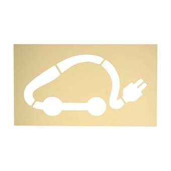 Pochoir voiture électrique 300x600 mm|Bizline-BIZ771101