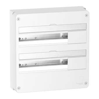 Resi9 - Coffret en saillie Blanc (RAL 9003)- 2 rangées de 18 modules|Schneider Electric-SCHR9H18402