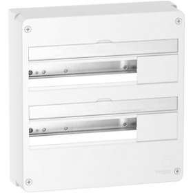 Resi9 - Coffret en saillie Blanc (RAL 9003)- 2 rangées de 18 modules|Schneider Electric-SCHR9H18402