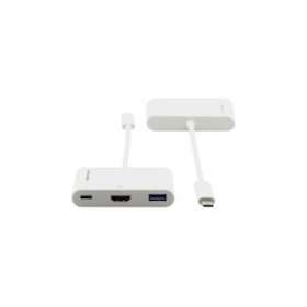 Câble adaptateur USB 3,1 de type C vers HDMI & USB 3,0|Kramer Electronics France-KRA99-97210004