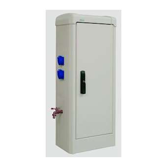 Armoire BERMUDES équipée 3 PC Mono 16 A et de 2 robinets - RAL 1015|Seifel-SEI54072