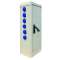 Armoire CAIMAN équipée 6 PC Mono 16 A (gauche) - RAL 1015