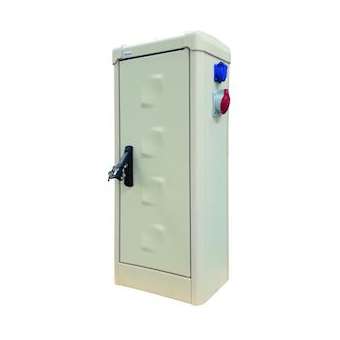 Armoire CAIMAN équipée 3 PC Mono 16 A + 1 PC Tri+N (droite) - RAL 1015|Seifel-SEI54102