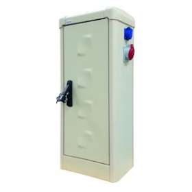 Armoire CAIMAN équipée 3 PC Mono 16 A + 1 PC Tri+N (droite) - RAL 1015|Seifel-SEI54102