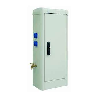 Armoire BERMUDES équipée 3 PC Mono 16 A et de 2 Robinets - RAL 9010|Seifel-SEI52760