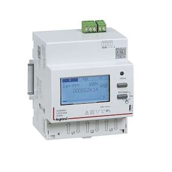 Compteur triphasé EMDX³ MID raccordement direct 63A - 4 modules - sortie RS 485|Legrand-LEG412093