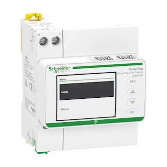 PowerTag - écran sans fil - modulaire pour rail DIN|Schneider Electric-SCHA9XMWRD