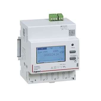 Compteur triphasé EMDX³ MID raccordement direct 63A -4 modules sortie impulsions|Legrand-LEG412092