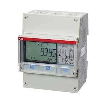 Compteur B24 Triphase Modbus Mesure InDirecte 6A Silver Mid|ABB-ABB832423