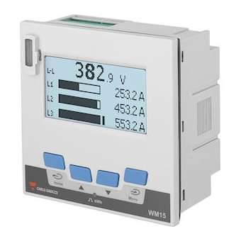 Analyseur énergie 96x96 3ph entrée TI 5A, alim. aux. s statique RS485 Modbus|Carlo gavazzi-CGPWM1596AV53HOSX