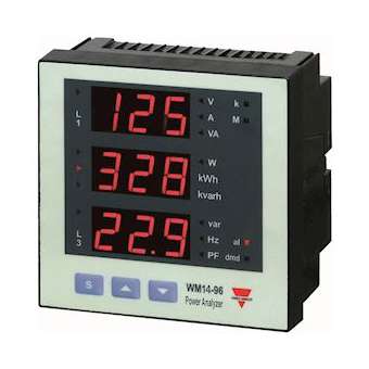 Analyseur d'énergie 96x96 3ph 120/208Vll 5Aca 230Vca Profibus|Carlo gavazzi-CGPWM1496AV63HDG