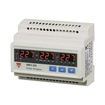 Analyseur d'énergie DIN 3ph 380/660Vll 5Aca 48vca RS485|Carlo gavazzi-CGPWM14DINAV53BS