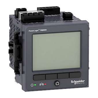 PowerLogic PM8000 - centrale mesure - écran intégré - montage face av - 20-60Vcc|Schneider Electric-SCHMETSEPM8210