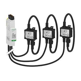 PowerTag - capteur de mesure radio-fréquences - tores souples 2000A - 3P/3P+N|Schneider Electric-SCHA9MEM1593