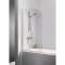 PARE BAIGNOIRE ATOUT 1 VOLET REVERSIBLE BLANC