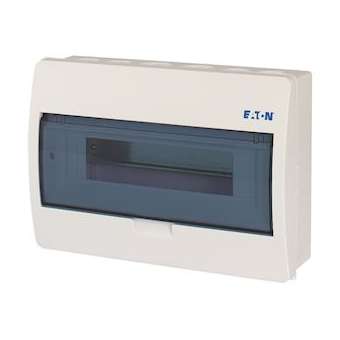 Coffret en saillie IP40, 1 rangée, 12 mod, porte transparente|Eaton industries-EONBC-O-1-12-ECO