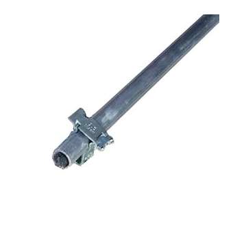 Gaine de protection acier galvanisé pour conducteur rond et 3 fixations|Adee electronic-ADY092202