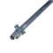 Gaine de protection acier galvanisé pour conducteur rond et 3 fixations