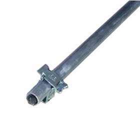 Gaine de protection acier galvanisé pour conducteur rond et 3 fixations|Adee electronic-ADY092202