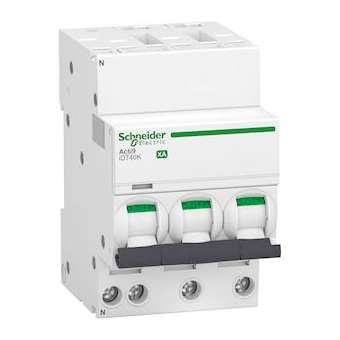 Acti9 iDT40K XA - disjoncteur modulaire - auto/vis 3P+N 32A courbe C - 4,5kA|Schneider Electric-SCHA9PK1732