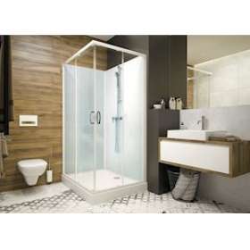 CABINE IZIGLASS2 COULISSANTE ANGLE 90X90 MIT.MECANIQUE VERRE TRANSPARENT|Leda-LD1L11IZC0090M