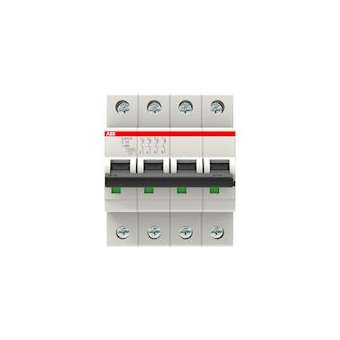 Disjoncteur S204M 4P 10A Courbe C Raccordement à vis - 15KA (4Modules)|ABB-ABB354436