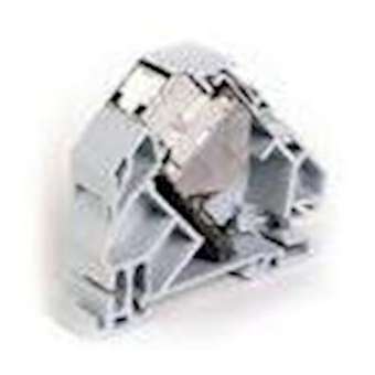 Support modulaire pour Rail DIN sans connecteur RJ45|Corning Pouyet-POUVOL78000