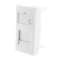 Plastron droit 1 port 22,5x45 avec volet