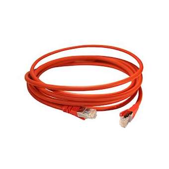 Cordon de brassage RJ45 - LSOH- cat.6A - 100 ohms - S/FTP blindé- L. 3m -rouge|Legrand-LEG051872