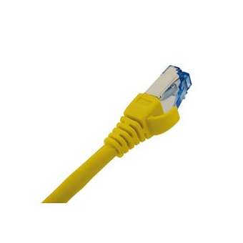 Cordons de brassage CAT6A S/FTP LSOH 0,5 m jaune|Gigamedia-GGMCAT6AS05MYL