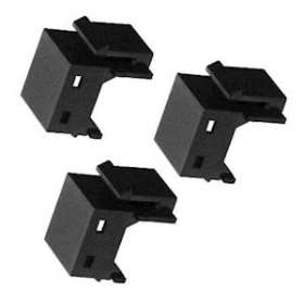 Lot de 10 obturateurs keystone noir|Gigamedia-GGMOBTURJ45K