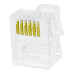 Lot de 10 connecteurs modular 6 points / 6 contacts DEC, MMJ|Gigamedia-GGMMJ6PDC