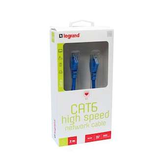 Cordon Ethernet Cat.6 U/UTP PVC - 2m|Legrand-LEG090992