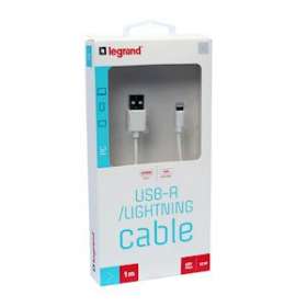 Cordon USB Type-A mâle vers lightning mâle - 1m|Legrand-LEG090987