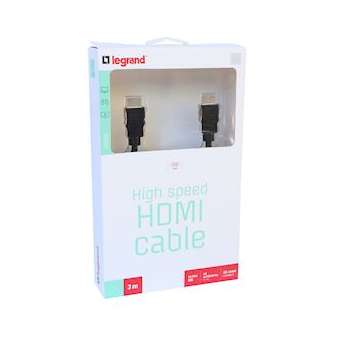 Cordon Ethernet HDMI High Speed - 3m|Legrand-LEG090984
