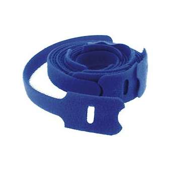 Lot de 10 colliers auto-agrippant 200 x 25 mm bleu|Gigamedia-GGMBBT25200B
