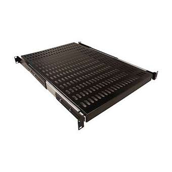 Etagère 19' à glissières 1 U - 4 points de fixation - prof 600 mm|Gigamedia-GGMELEG600N