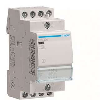 Contacteur 25A, 4F, 230V|Hager-HAGESC425
