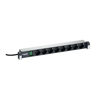 Actassi - panneau 19P alimentation 230V - 8 Prises cour. std All. - interrupteur|Schneider Electric-SCHVDIG162731