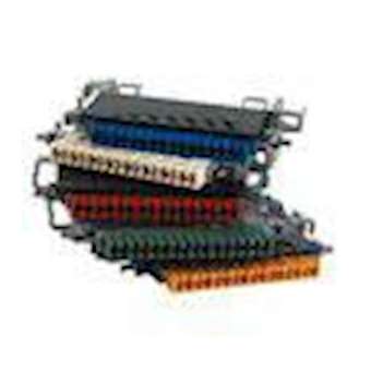 Module à coup. à canaux 8p vert ressort (câbl.lat.) RCP canaux à quartes en par|Corning Pouyet-POUP45839QE