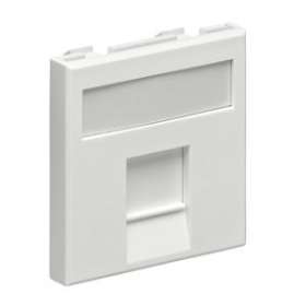 Plastron plat 45x45 1port|Leviton-BBXMMCUNILGS45001