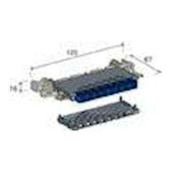 Module à coupure, 250MHz, 8P, bleu, avec ressort à gauche et 2 canaux passe-fil|Corning Pouyet-POUP46920CE