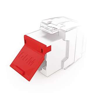 Lot de 24 volets de protection anti-poussières amovible rouge pour NKJ|Gigamedia-GGMNKJSHUTRD